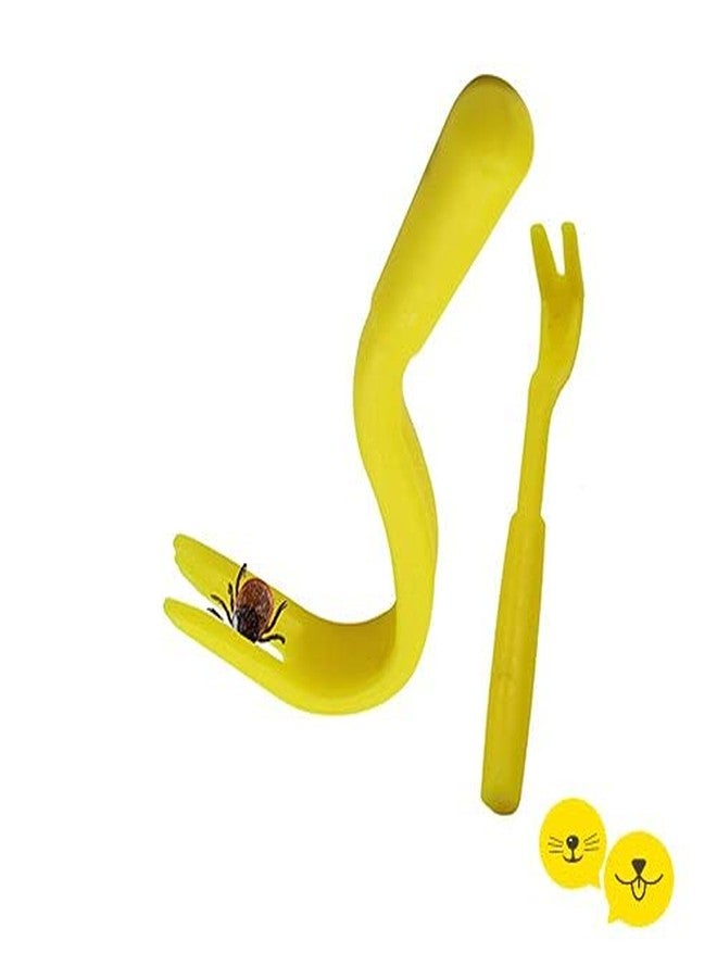 ويستيرن إرا أداة إزالة القراد/القمل/البراغيث/العث من ويسترن إيرا للعناية الصحية بالجراء/الكلاب/القطط الصغيرة/القطط (أصفر) - Image 4